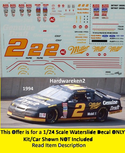 Decalcomania nascar 2 miller - nascar,