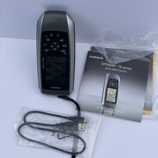 Garmin GPSMAP 78sc Ricevitore GPS Portatile Impermeabile Bundle con Cavo e Manuali