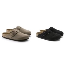 Birkenstock Boston Taupe Suede