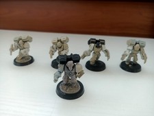 Warhammer 40k Space Marines 5 Vanguard Veterans with jump packs, shields & claws