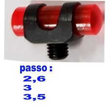 mirino per fucile rosso in plastica a vite passo 2,6-3-3,5 mirini rossi caccia 