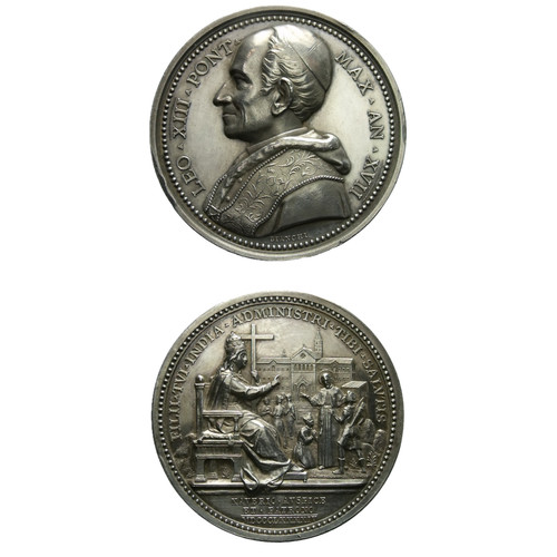 Medaglia vaticano leone xiii - medaglia,
