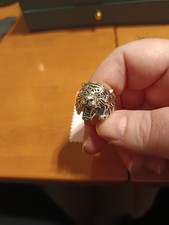 Anello Uomo Tigre Argento Silver 925