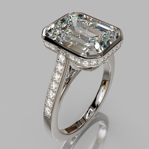 Anello fidanzamento lunetta - di,