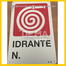 Cartello targa idrante 20X30