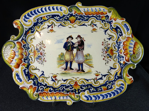 Piatto ceramica faience - in,