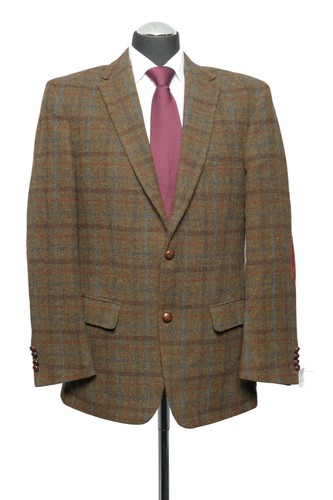 Giacca harris tweed marrone - harris,
