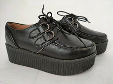 Scarpe Punk Dark Emo Rock Vintage Icona tipo Creeper n.36 Plateau -61H