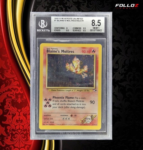 Carta pokemon blaine moltres - blaine's,