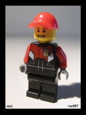 LEGO: Minifigure Minifig ~ Racer da Racing Bike Transporter / 6008 (rac057)