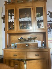 Antica Credenza doppio corpo con Vetrina Degli Inizi Del 900