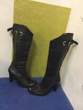 SCONTATO ?GLAM ?STIVALI IN CUOIO NERI N 37 ??????