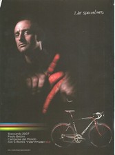Pubblicità 2007 Bici Specialized Tarmac SL2 Paolo Bettini Campione del Mondo 