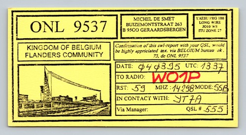 Radioamatore qsl onl9537 - radioamatore,