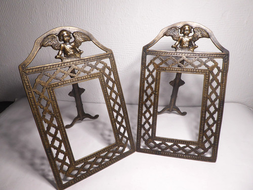 Cornici bronzo rilievo putti - 2,