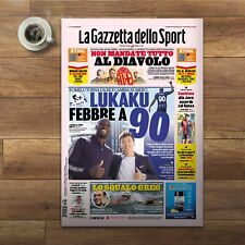 Gazzetta Dello Sport 30 Giugno 2022,Inter,Lukaku Febbre A 90,lo Squalo Greg,Juve
