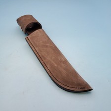 Buck Knives 119 fodero coltello lama fissa pelle nera cintura marsupio 10"x 6,25" USA