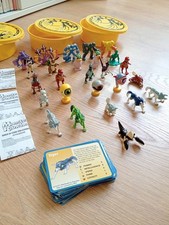 Monster Rancher Vintage 26 Action Figures + 32 Card + 3 Box Ufficiali + 3...