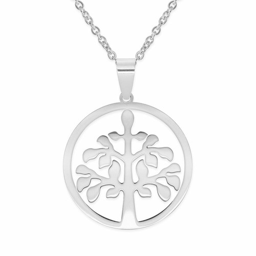 Collana acciaio con - 1,