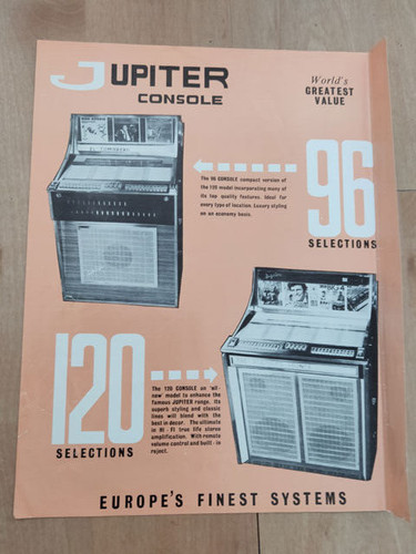 Jupiter 120 console - jupiter, vinyl