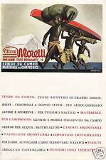 PUBBLICITA' 1936 TENDE MORETTI BAMBINI NERI COLONIE A.O.CANOA GHIRBE BOCCASILE  