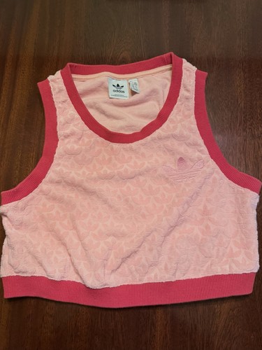 Adidas crop top terry rosa - adidas,