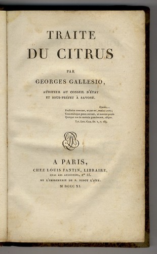 Traité citrus par - du,