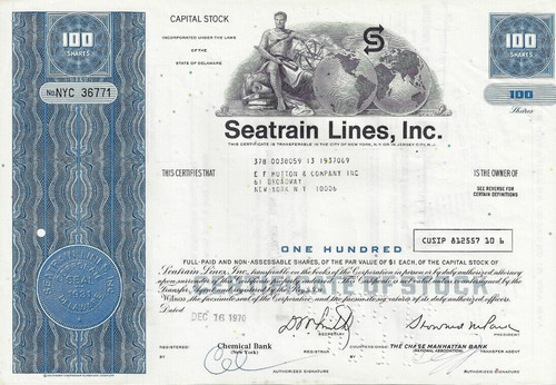 Seatrain lines inc - seatrain, inc.