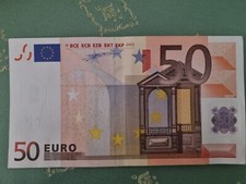 Banconota 50 euro 2002 con