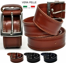 Cintura Cinta Uomo Vera Pelle