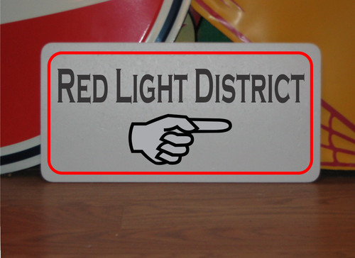 Quartiere luci rosse con - luci,