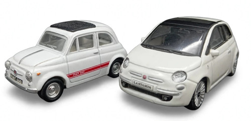 Coppia macchinine bianche - macchinine,