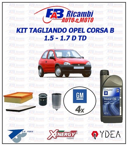 Kit tagliando opel corsa 5 - opel, b