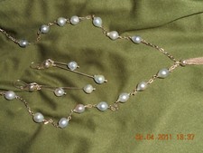 Collana perle vere grigie - di,