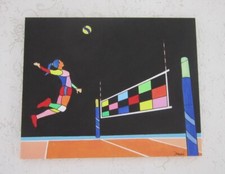 QUADRO OLIO SU TELA GEOMETRICO ASTRATTO 50X40 PALLAVOLO