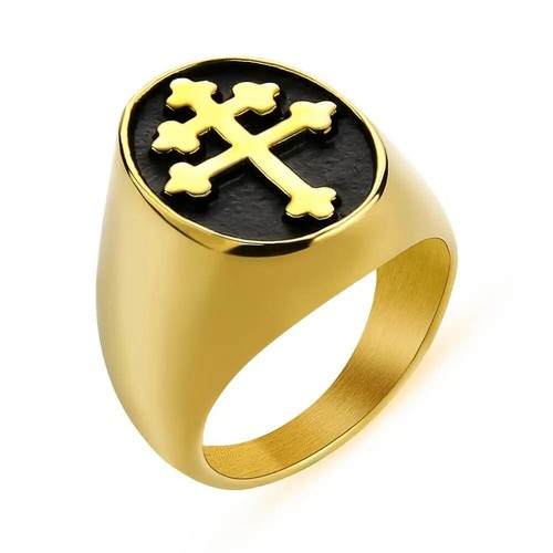Anello magnum croce di - pi,