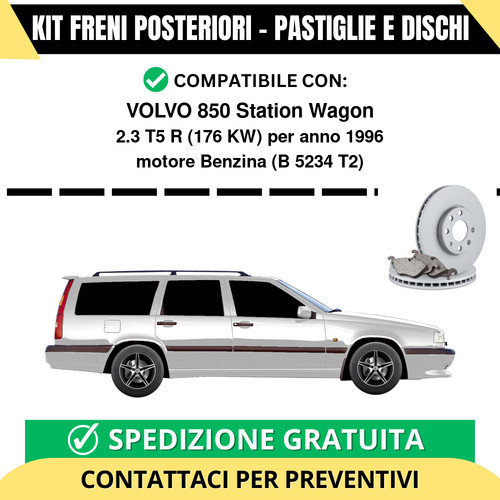 Kit freni posteriori volvo 850 - freni,
