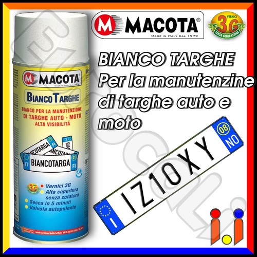 Macota bianco targhe vernice - bianco,