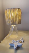 Lampada da tavolo in vetro con