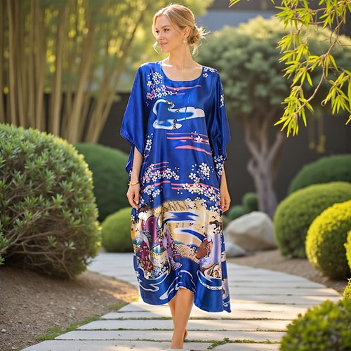 Maxi abito vintage raso