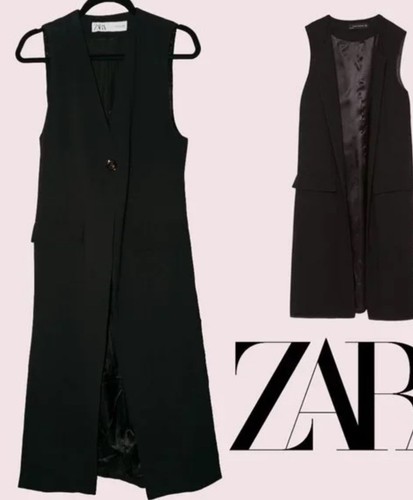 Gilet lungo nero - , con