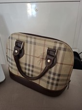 "Borsa Burberrys Vintage Haymarket Check Usata Anni '80 - Originale"