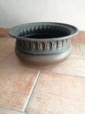 VASO IN RAME BATTUTO VINTAGE SOTTOVASO ARREDO 