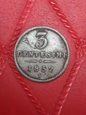 3 Centesimi 1852, V , Regno