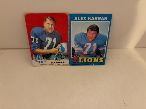 Lotto carte alex karras anni - alex,