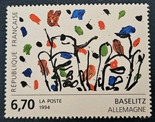 Timbre Stamp Tableau Baselitz