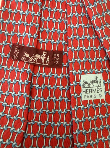 Cravatta hermes corda rossa - rossa, e