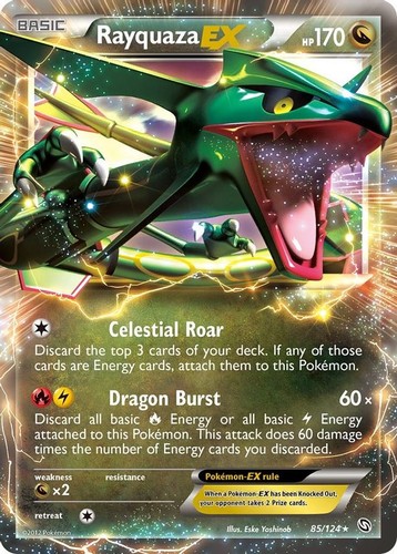 Rayquaza 124 pokemon - ex, 85/124