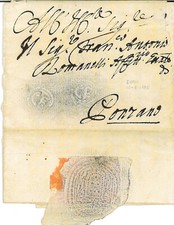 Prefilatelica timbro a secco