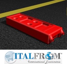 Plinto in PVC Arancio per Pannelli Recinzione Mobile Temporanea per Cantiere